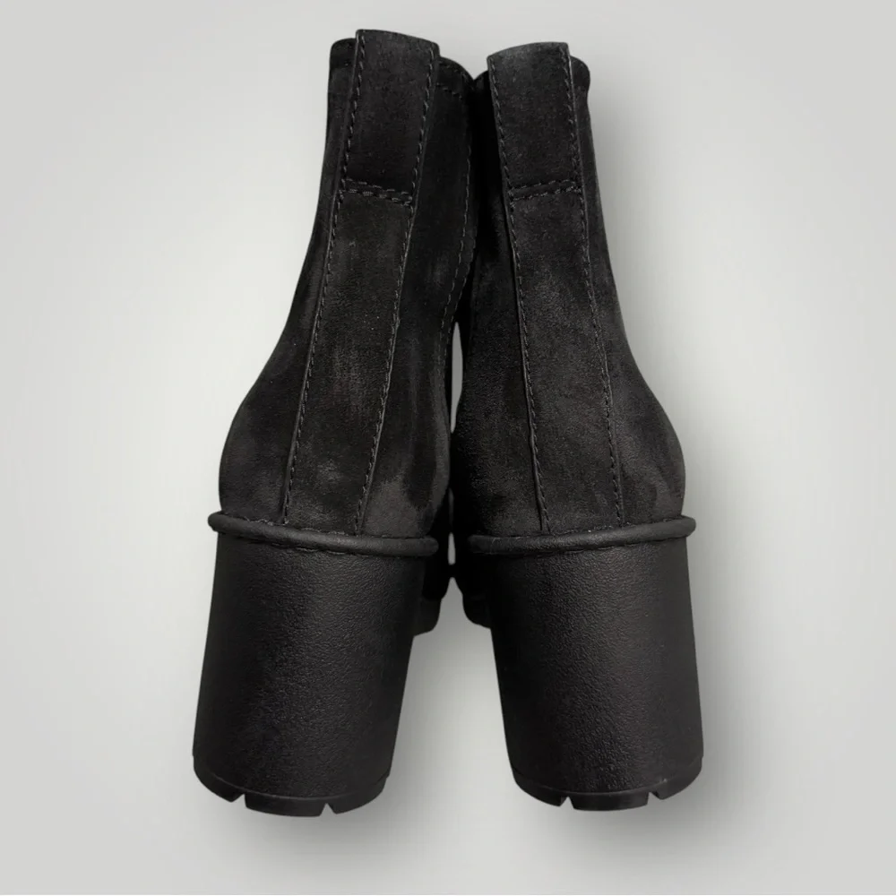 VINCE Henderson-B Suede Ankle‎ Booties Black Sz 38